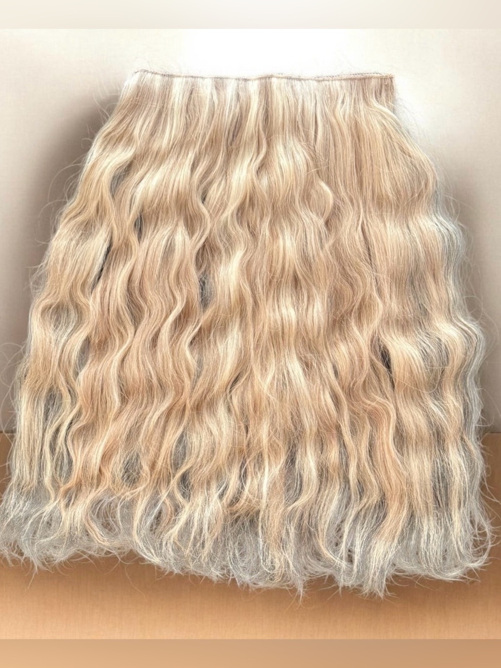 Sunny Hair Halo Real Human Hair Blonde Extensions 18”